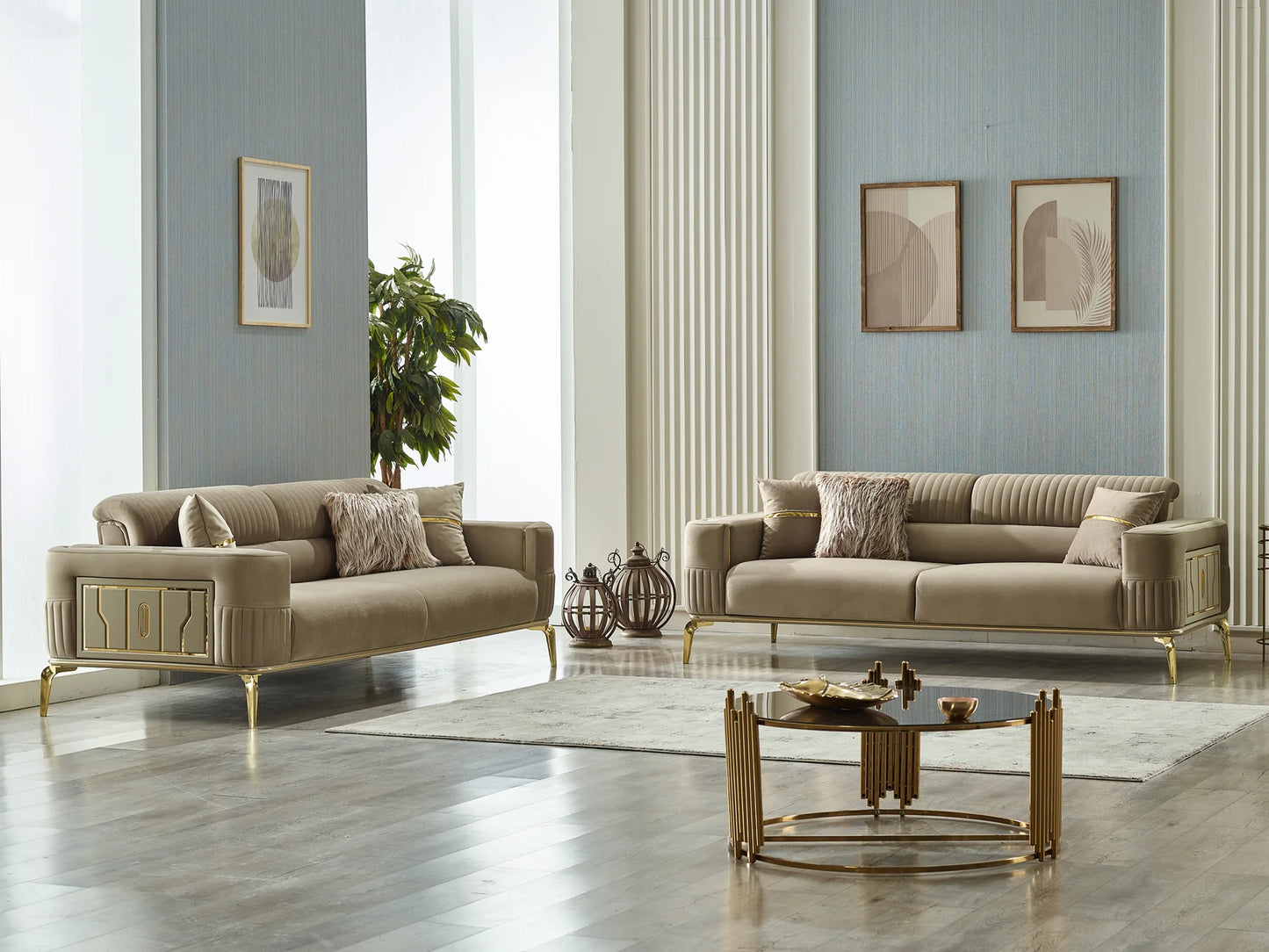 Dizani Gold Sofa Set