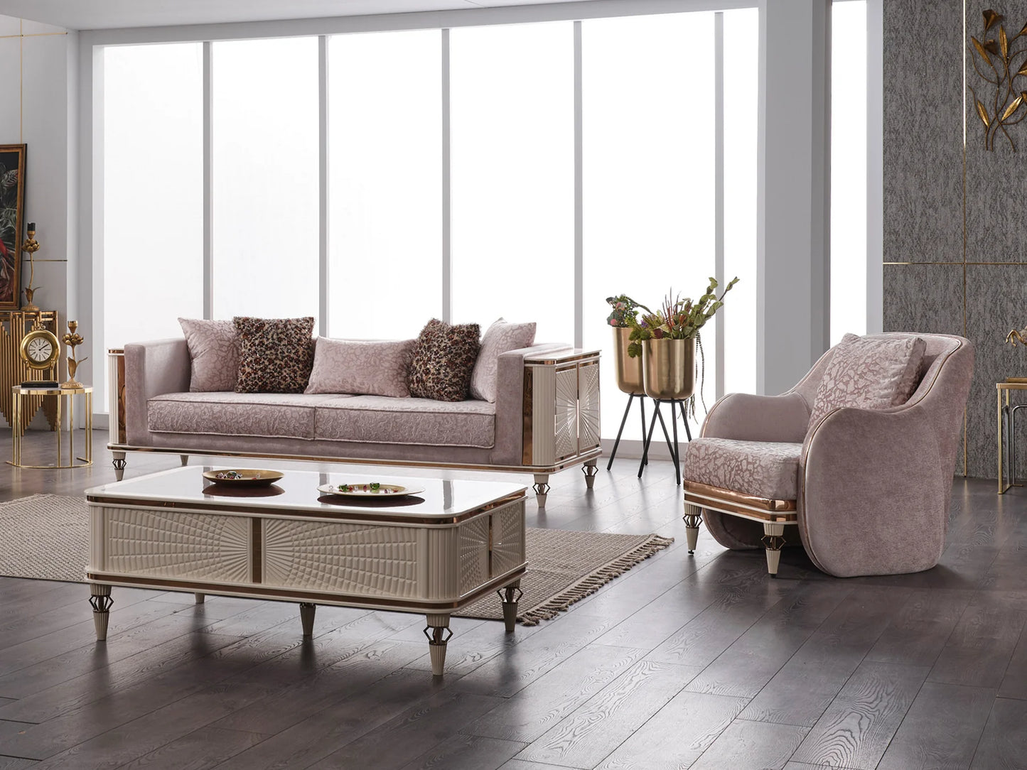 Evasa Sofa Set