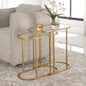 2PC Oval Nesting Table